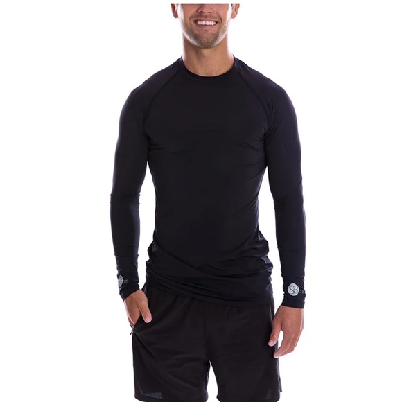 sparms Other - SParms long sleeve black sun protection shirt sleeve size L new cooling golf